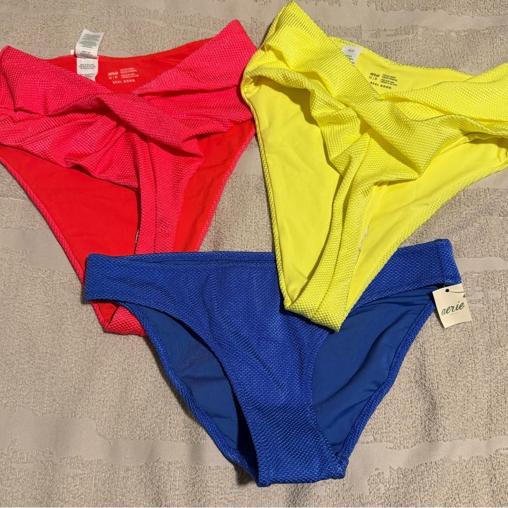 Aerie Swim Bottoms (3)  XS BRAND NEW